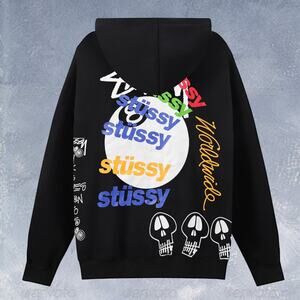 Stussy Men's Black Hoodie